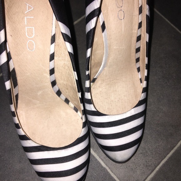 ALDO Wedges Black and White 36/6 - Picture 2 of 5